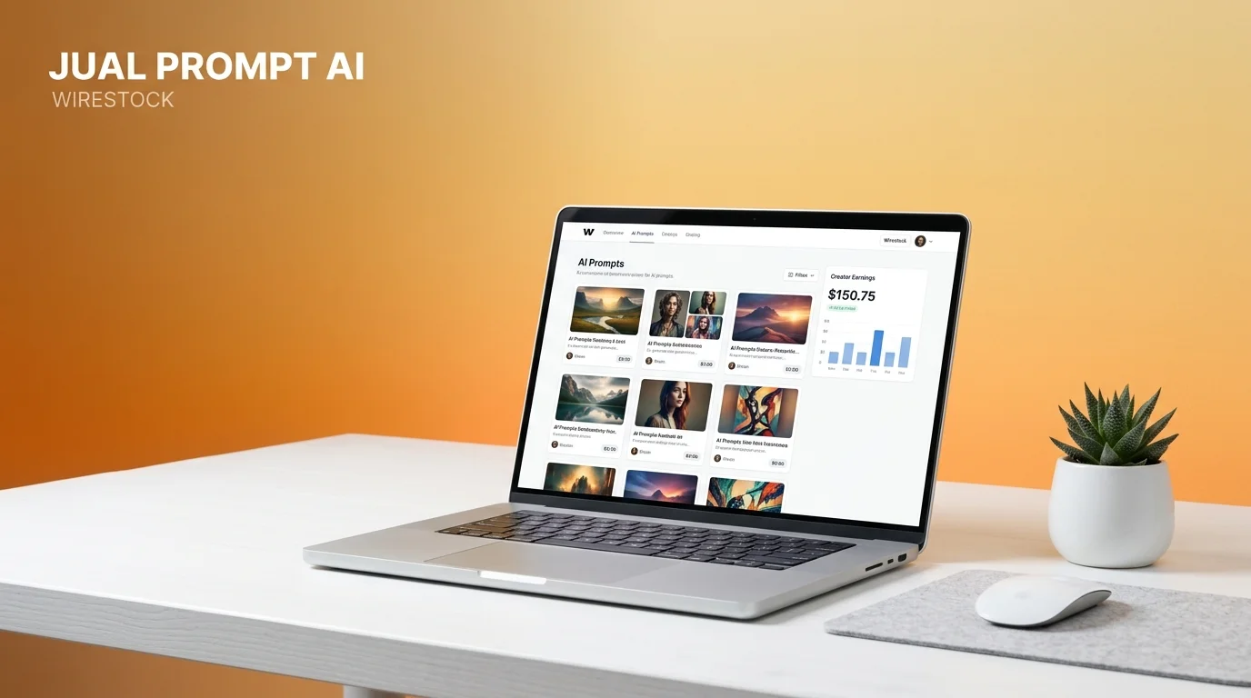 Cara Menghasilkan Uang Dari Menjual Prompt AI di Wirestock
