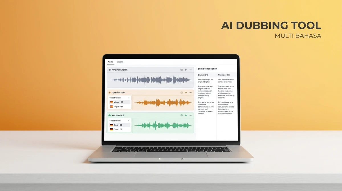 Website AI Untuk Membuat Sulih Suara (Dubbing) Multi Bahasa
