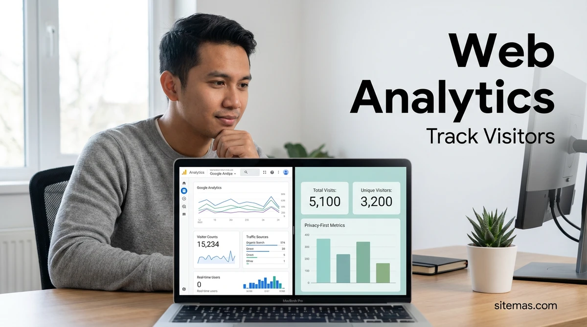 Integrasi Google Analytics dan Plausible di Sitemas