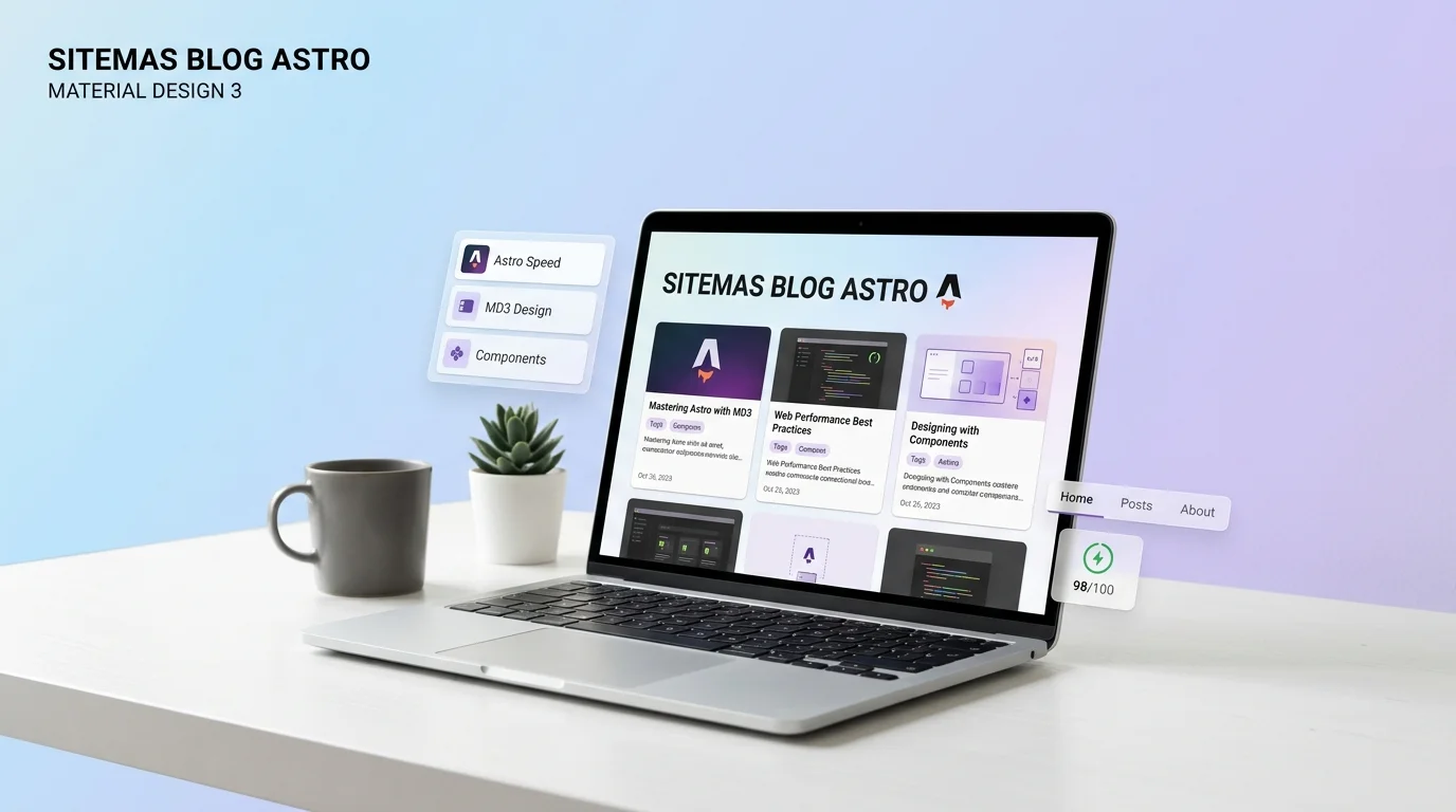 Pengenalan Sitemas: Blog Astro Modern dengan Material Design 3