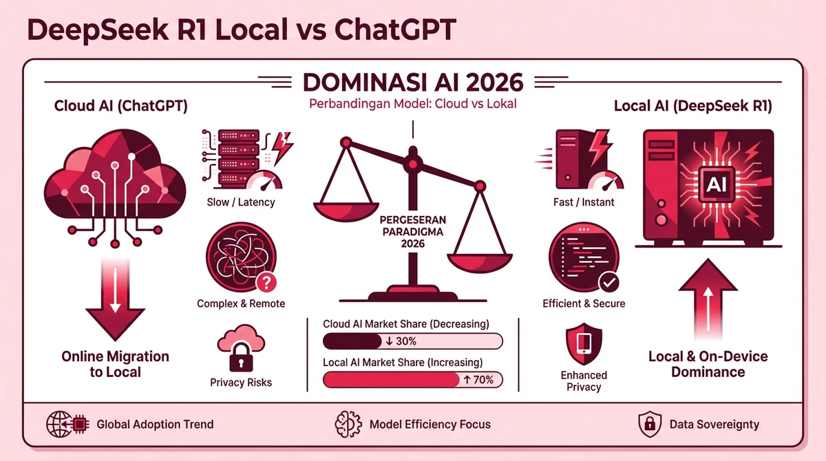 Meninggalkan ChatGPT: Mengapa DeepSeek R1 Local Adalah Raja AI di 2026