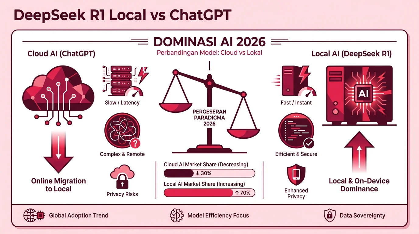 Meninggalkan ChatGPT: Mengapa DeepSeek R1 Local Adalah Raja AI di 2026
