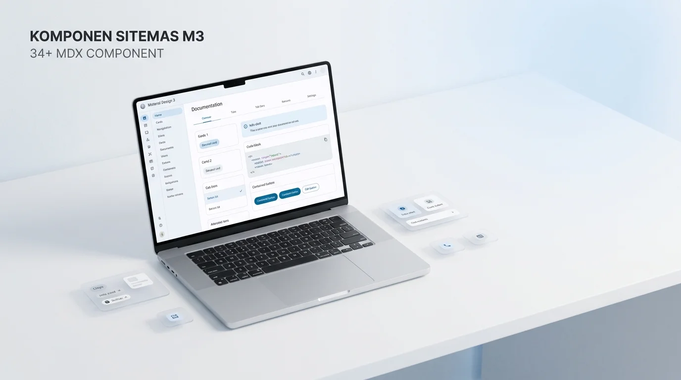 Komponen Artikel Sitemas Material Design 3