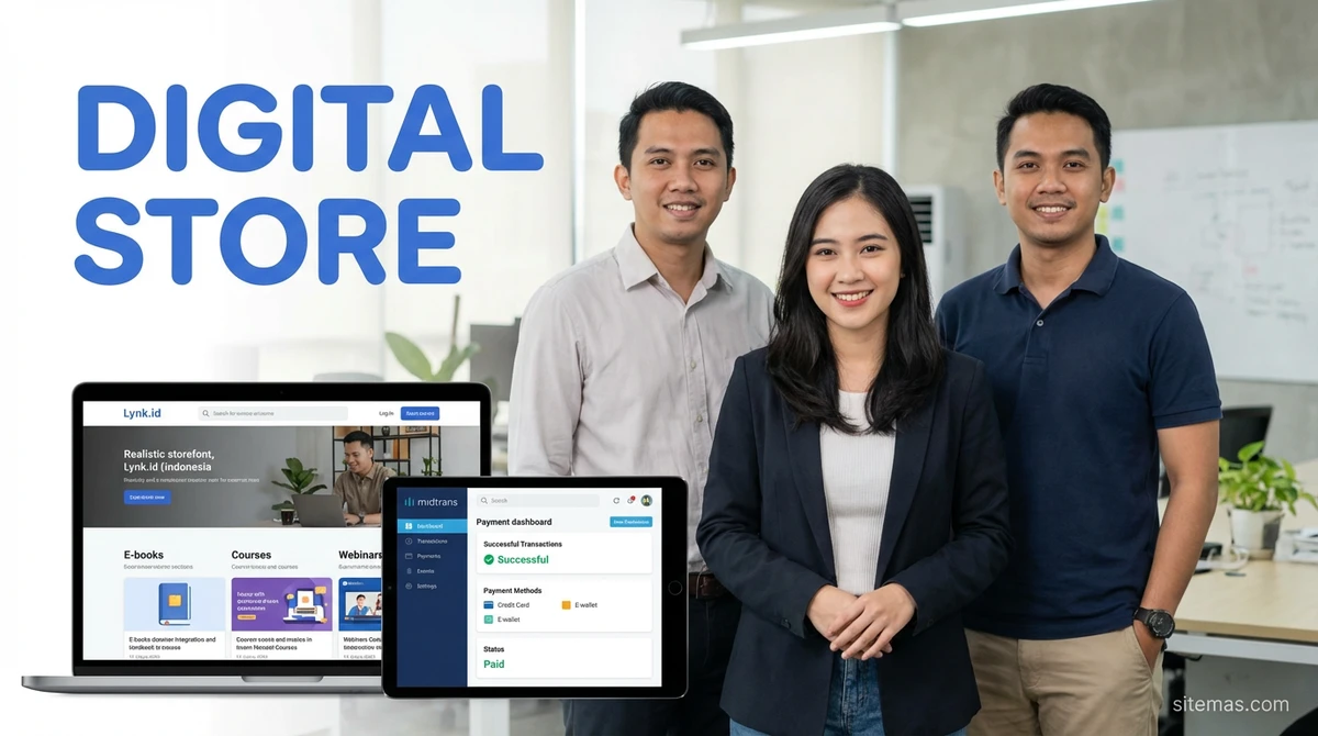 Setup Toko Digital Otomatis Pakai Lynk.id & Payment Gateway Midtrans