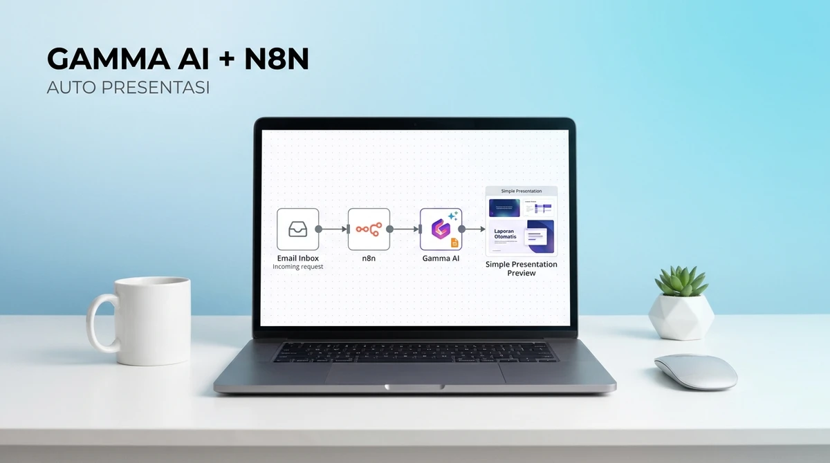 Cara Auto-Generate Presentasi dari Email: Integrasi Ekstrem Gamma AI dan n8n di 2026