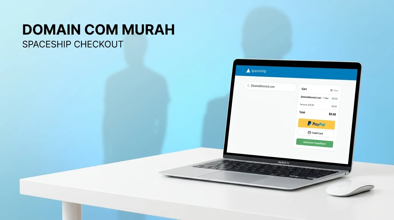 Cara Dapat Domain COM Murah di Spaceship
