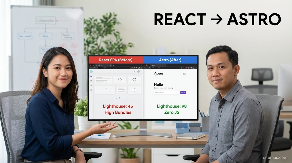 Panduan Lengkap Migrasi dari React ke Astro (Studi Kasus)