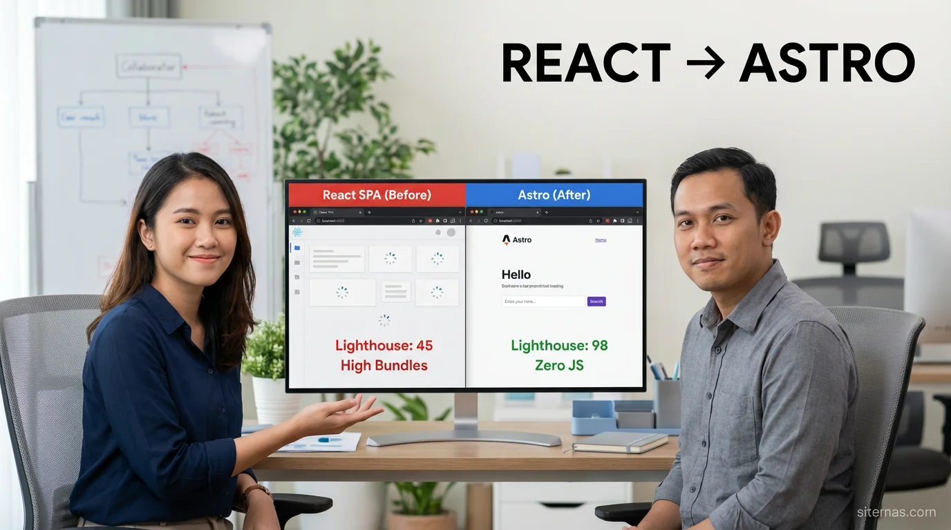 Panduan Lengkap Migrasi dari React ke Astro (Studi Kasus)